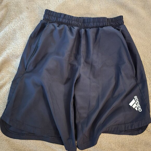 Mens Adidas Running Shorts Navy Small S - Picture 2 of 4